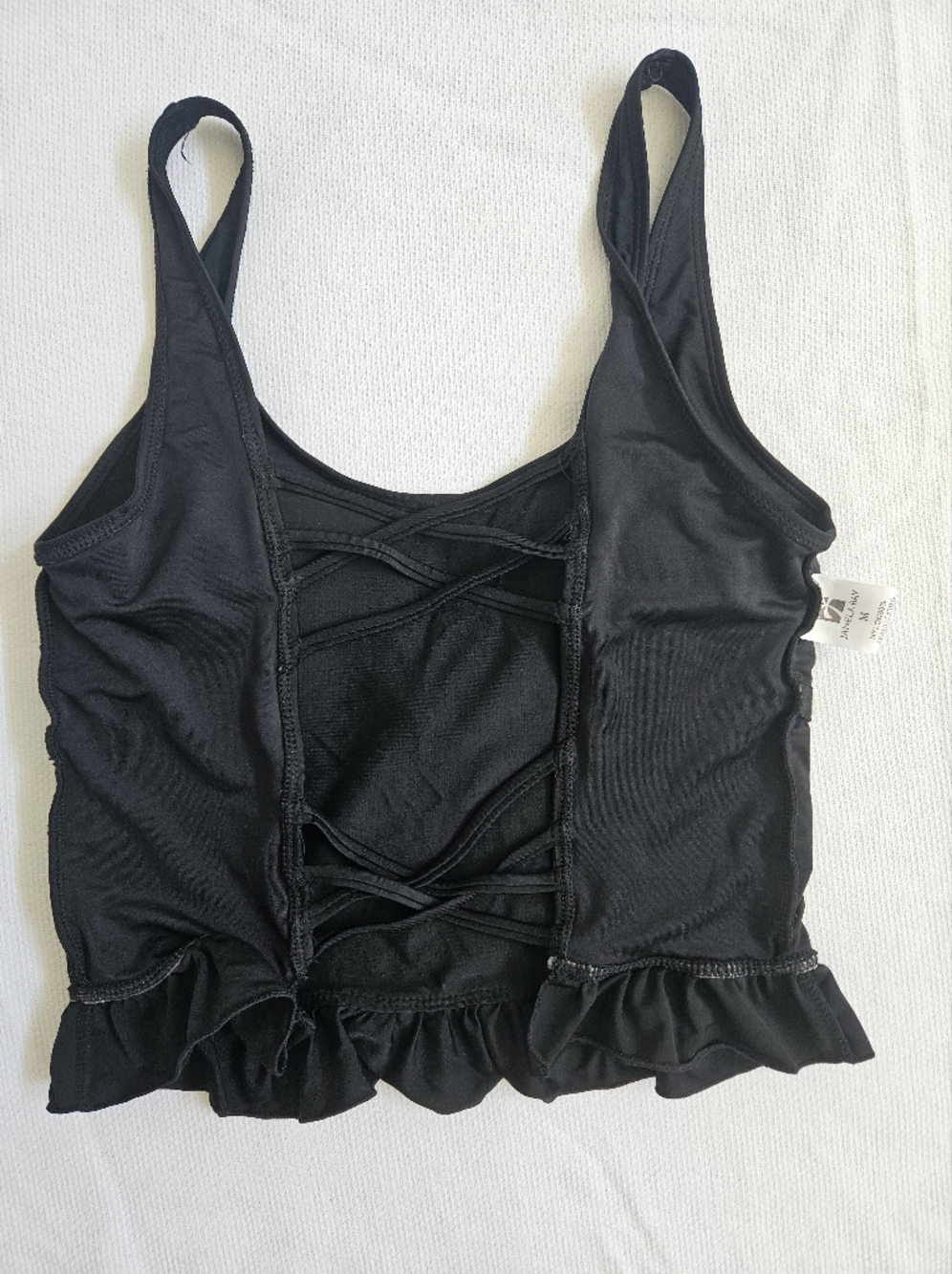 Janela Bay Black Strappy Back - Picture 5 of 6